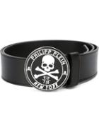 Philipp Plein 'school' Belt, Men's, Size: 100, Black, Leather
