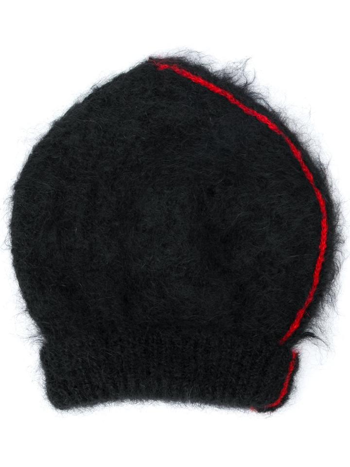 Maison Margiela Stripe Beanie - Black