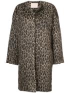 Brock Collection Animal Print Coat - Brown