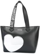 Love Moschino Heart Patch Tote - Black