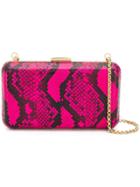 Emilio Pucci Snakeskin Effect Clutch - Pink