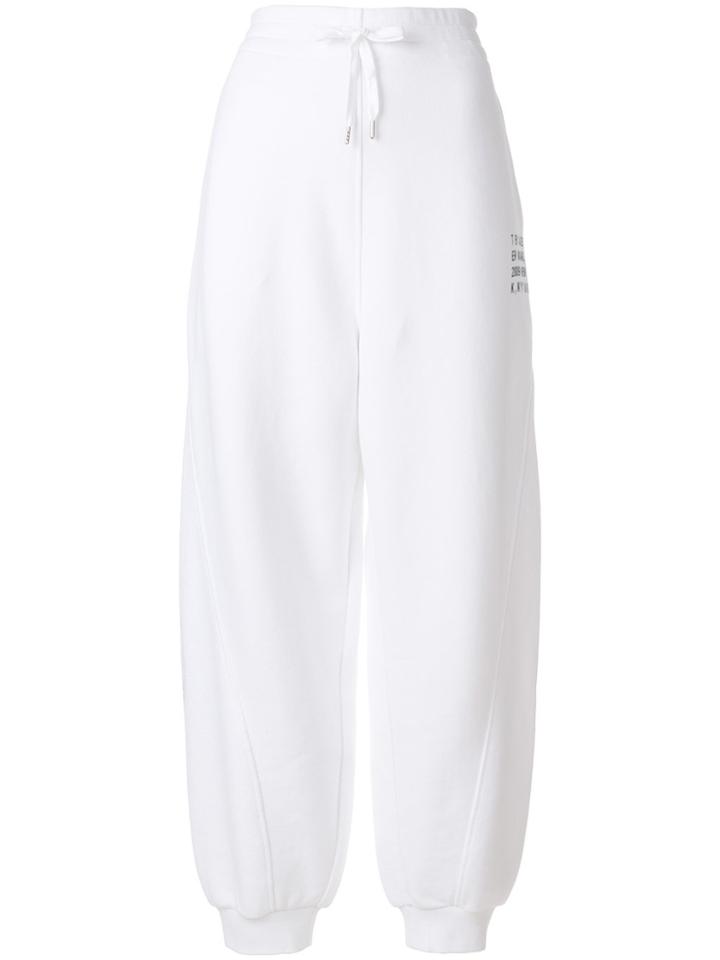 T By Alexander Wang Loose Track Trousers - White