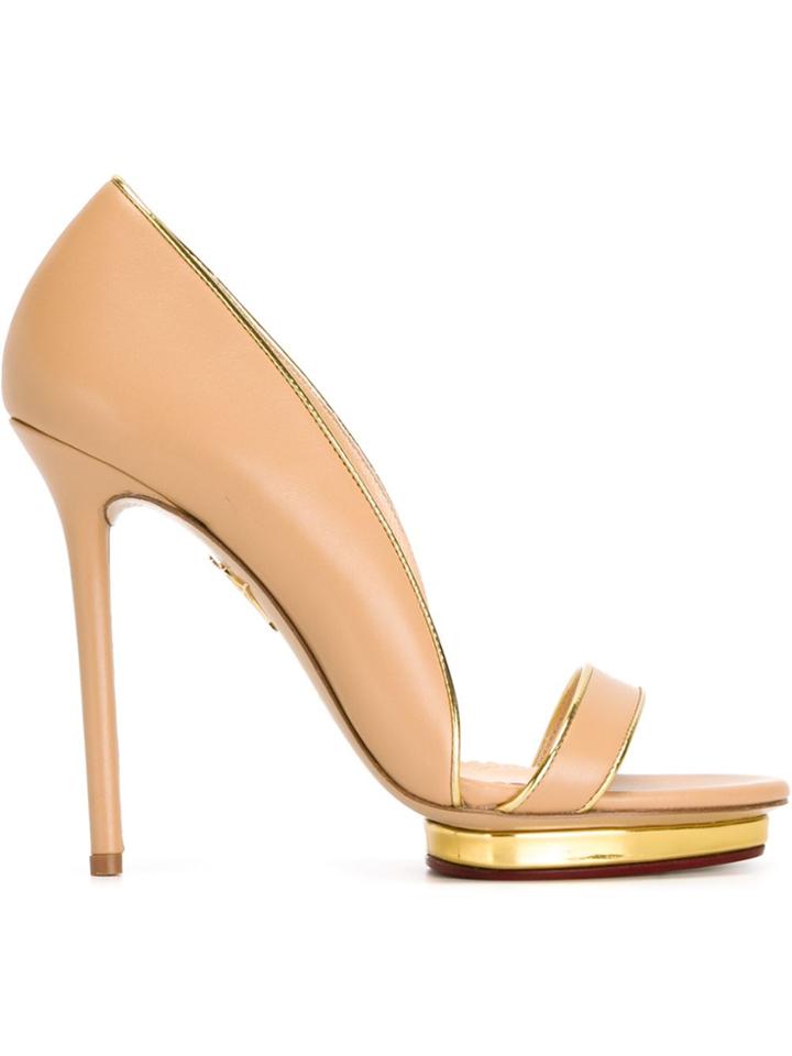 Charlotte Olympia 'christine' Sandals - Nude & Neutrals