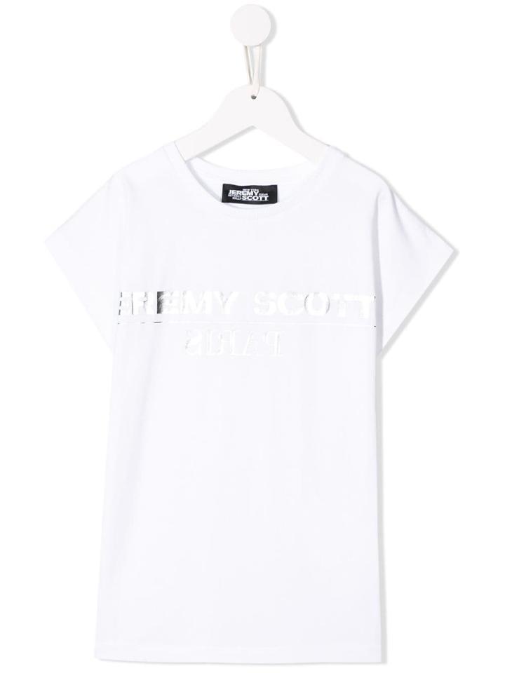 Jeremy Scott Junior Teen Logo Print T-shirt - White