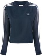 Adidas 3 Stripes Sweatshirt - Blue