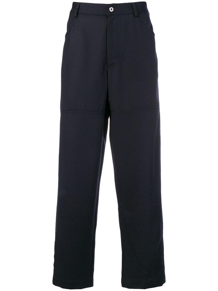 Qasimi Straight-leg Trousers - Blue