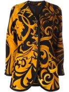 Versace Vintage Floral Print Jacket, Size: 42, Black