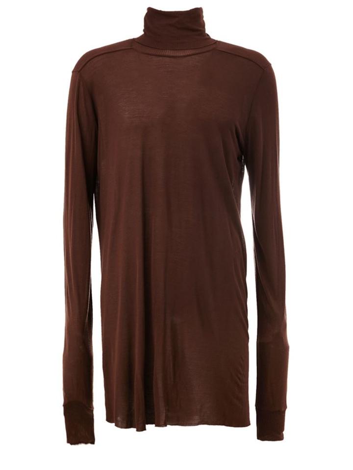 Rick Owens Longsleeved Roll Neck T-shirt