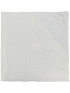 Faliero Sarti Lace Hem Scarf - White