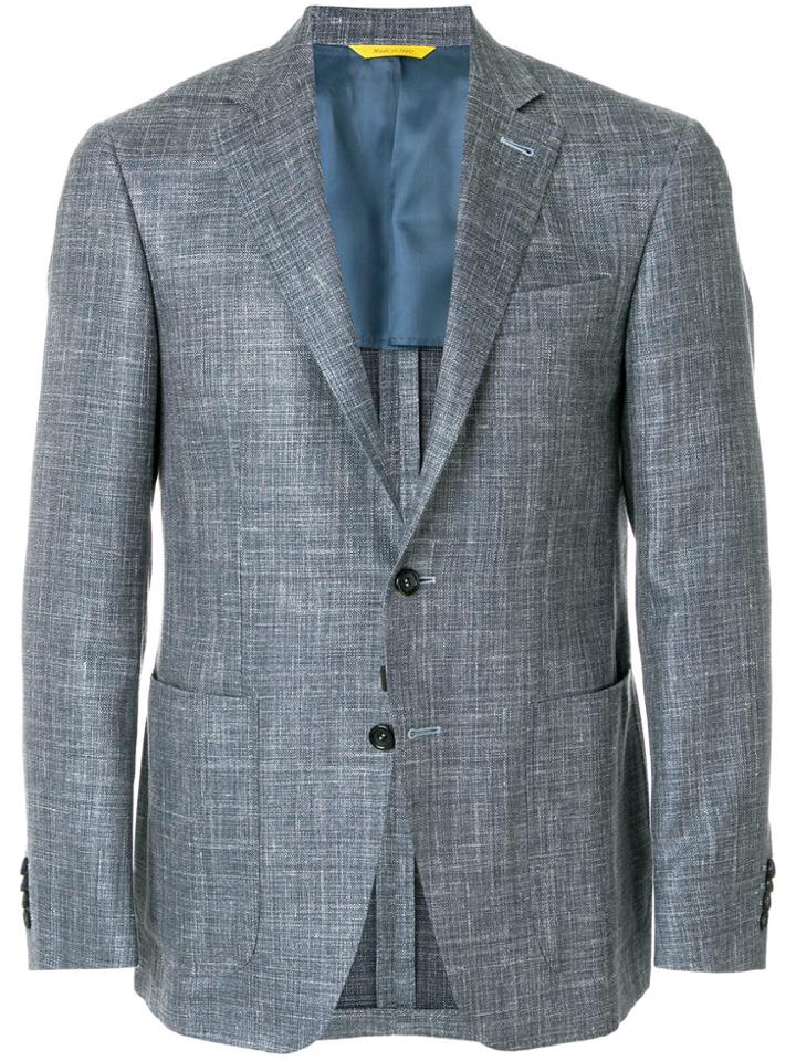 Canali Classic Fitted Blazer - Grey