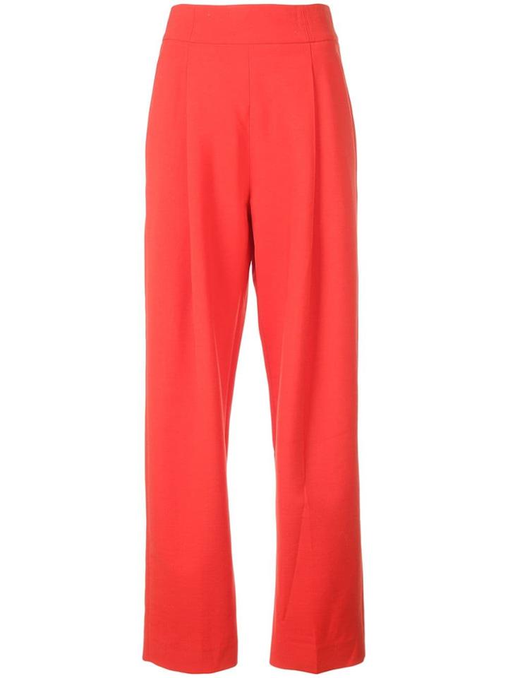 Oscar De La Renta High-waisted Trousers - Red