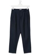 Paolo Pecora Kids Classic Pleated Trousers - Blue