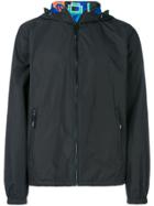Kenzo Reversible Windbreaker Hooded Jacket - Black