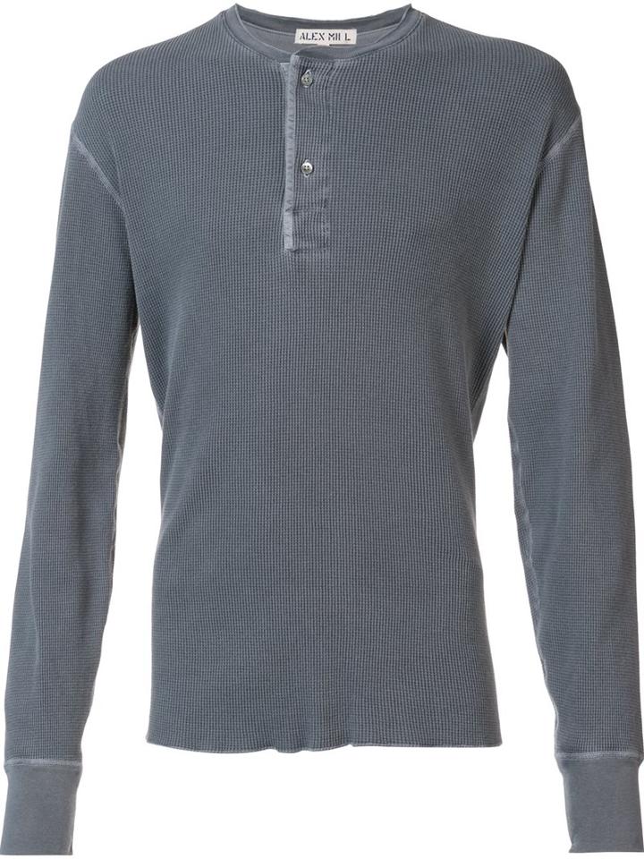 Alex Mill Buttoned Collar Shirt, Men's, Size: Medium, Grey, Cotton
