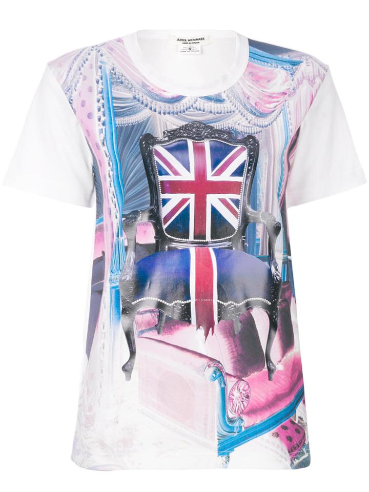 Junya Watanabe Comme Des Garçons Flag Print T-shirt - White