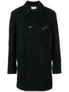 Maison Margiela Textured Mid-length Coat - Black