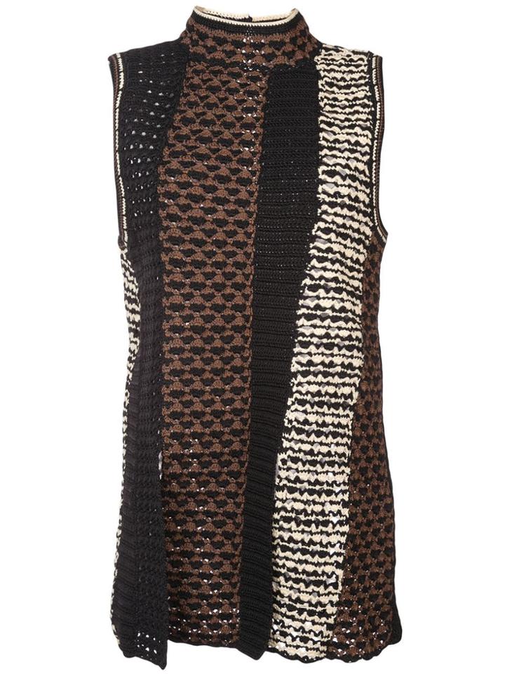 Proenza Schouler Crochet Sleeveless Top - Black