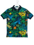 Paul Smith Junior Jungle Print Polo Shirt - Multicolour