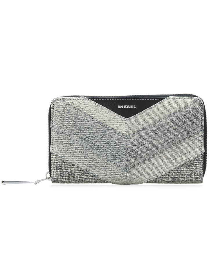 Diesel All Around Zip Wallet - Grey