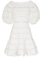 Zimmermann Bowie Contour Hailspot Dress - White