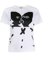 Comme Des Garçons Kiss Print T-shirt - White