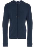 Lot78 Hd Long Sleeve Cashmere Blend Hoodie - Blue