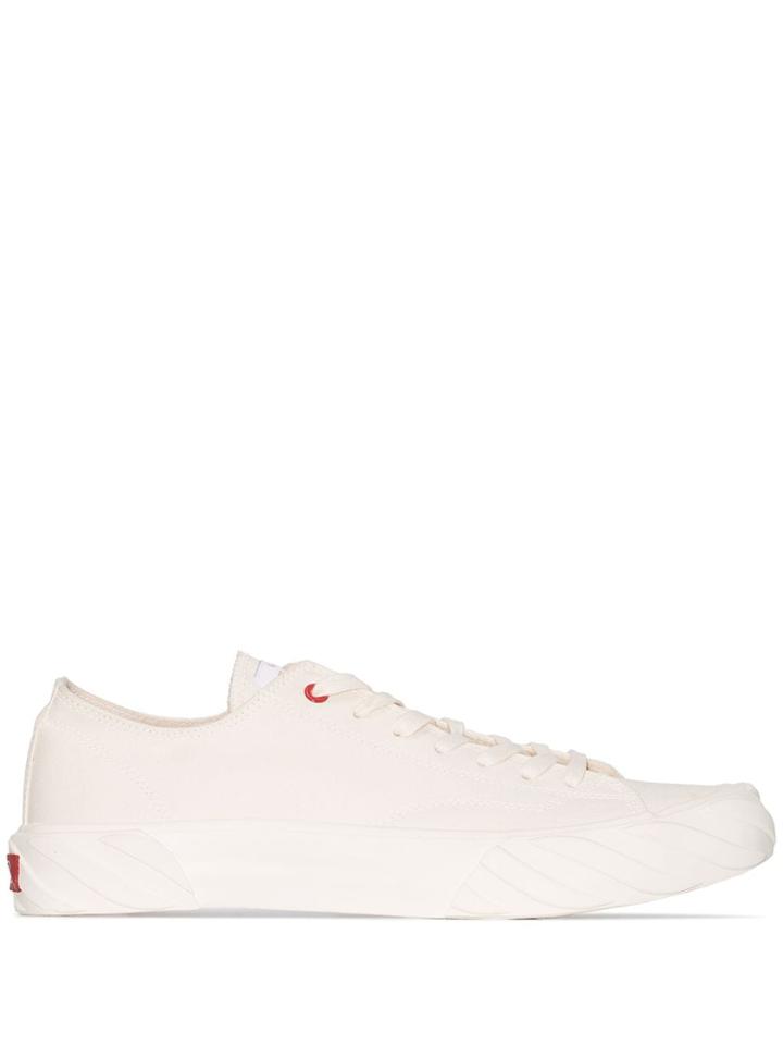 Age Carbon Coated Canvas Sneakers - White
