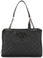 Tory Burch 'fleming Open' Tote, Women's, Black, Leather