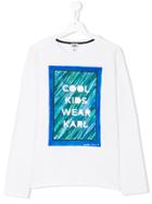 Karl Lagerfeld Kids Printed Long Sleeved T-shirt - White