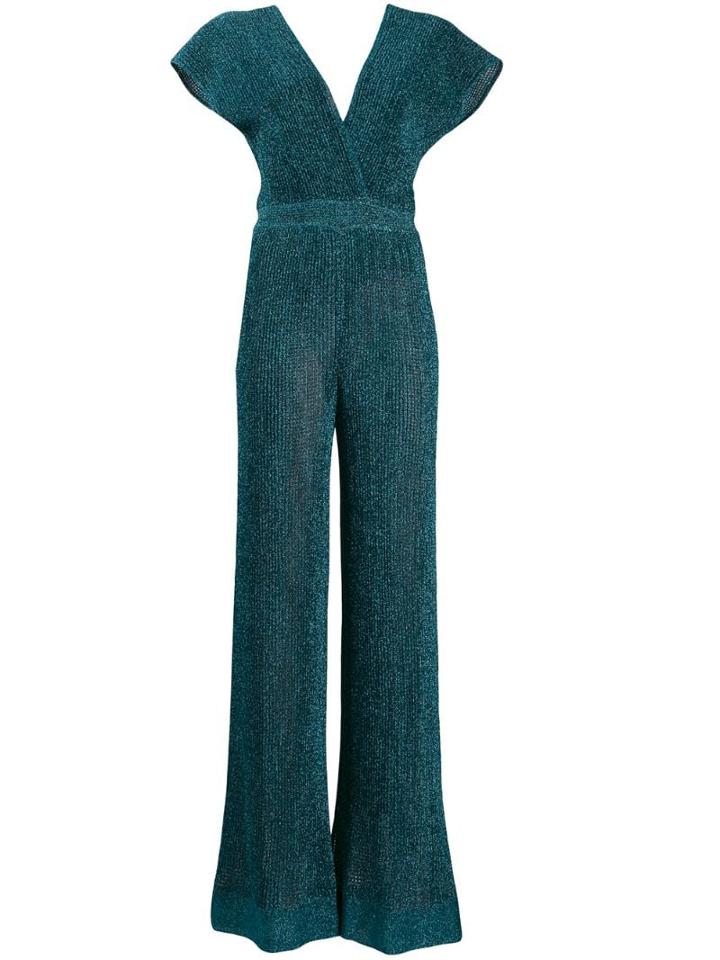 M Missoni V-neck Jumpsuit - Blue