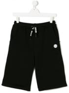 Msgm Kids Teen Drawstring Track Shorts - Black