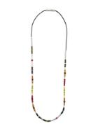 Ambush Multi Metal Beads Necklace - Orange