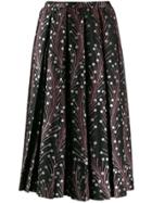 Marco De Vincenzo Embroidered Flared Skirt - Black