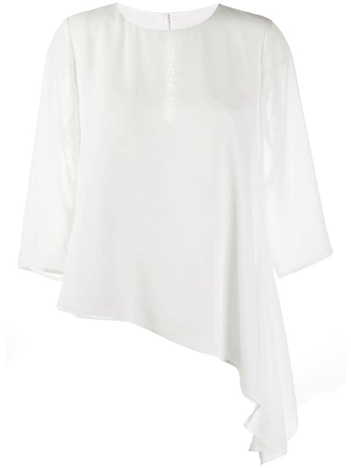 Liu Jo Long Sleeved Contrast Blouse - White