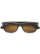 Ray-ban - New Wayfarer Sunglasses - Unisex - Acetate - 55, Brown, Acetate