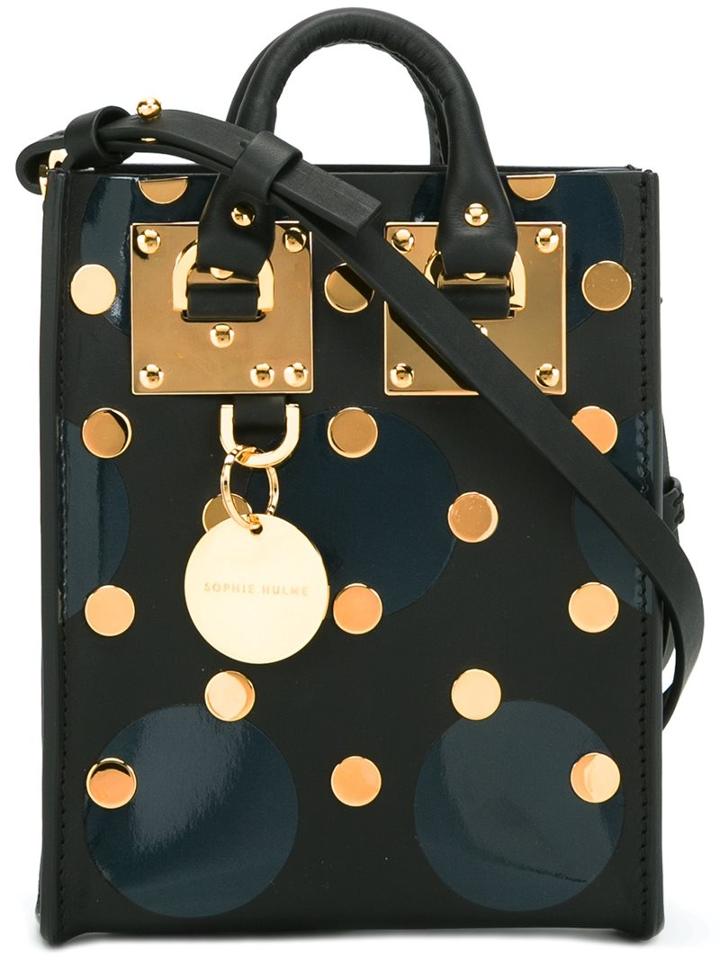 Sophie Hulme Mini Studded Tote, Women's, Black