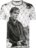 Dolce & Gabbana Marlon Brando Printed T-shirt, Men's, Size: 44, White, Cotton