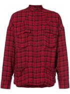 Haider Ackermann Plaid Shirt Jacket - Red