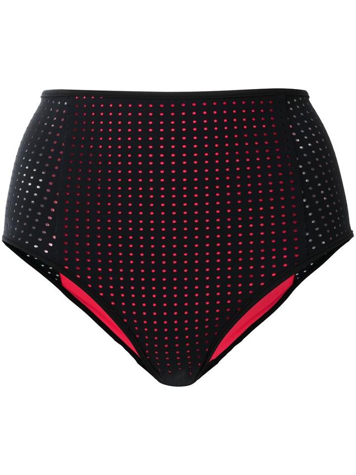 Dion Lee - Perforated High Waist Briefs - Women - Polyester/spandex/elastane - 8, Blue, Polyester/spandex/elastane