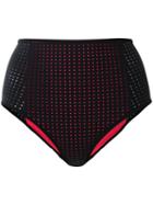 Dion Lee - Perforated High Waist Briefs - Women - Polyester/spandex/elastane - 8, Blue, Polyester/spandex/elastane