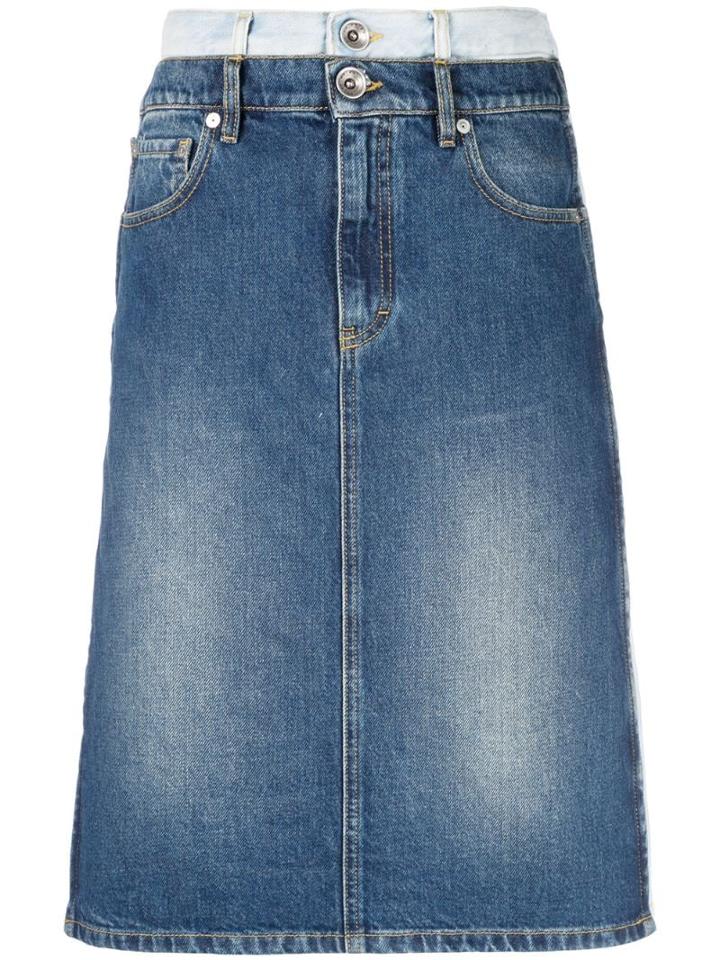 Maison Margiela Double-denim Skirt - Blue