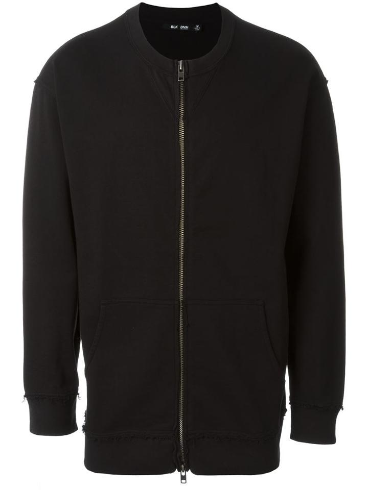 Blk Dnm Zipped Sweatshirt Jacket, Men's, Size: Xs, Black, Cotton