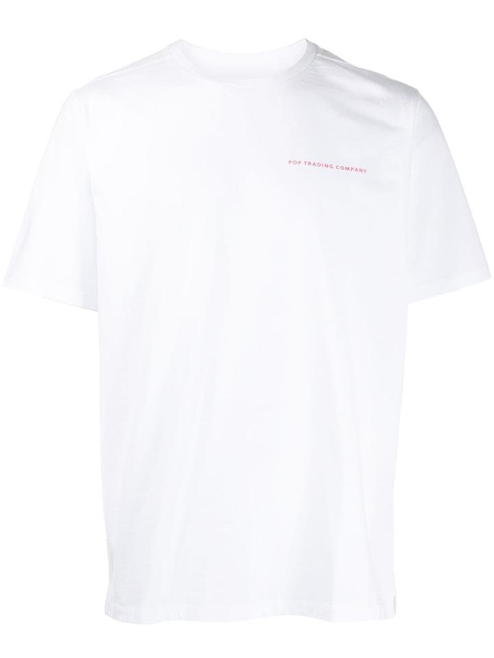 Pop Trading Company Logo Print T-shirt - White