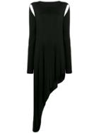 Mm6 Maison Margiela Shoulder Cutout Dress - Black