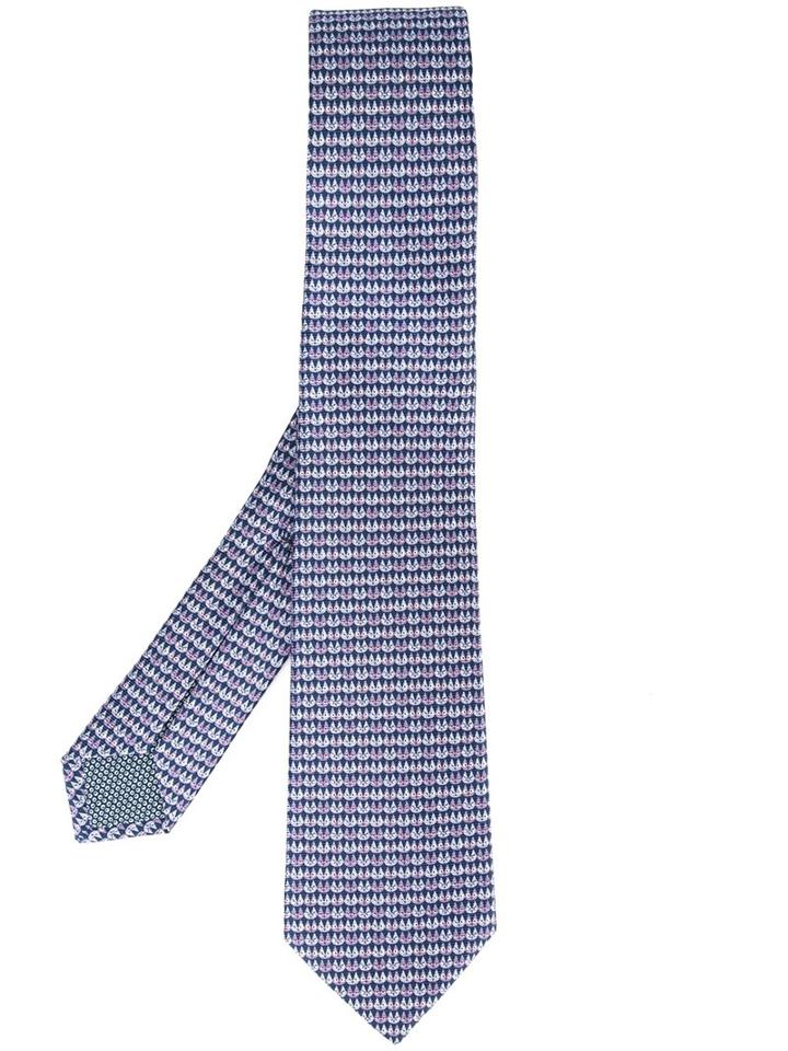 Bulgari Cat Print Neck Tie