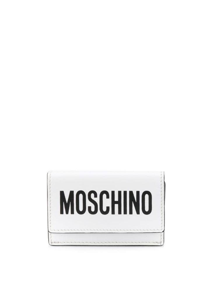 Moschino Mini Logo Wallet - White