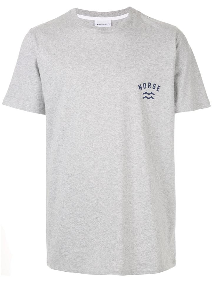 Norse Projects Branded T-shirt - Grey
