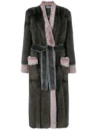 Liska Blanka Fur Coat - Brown