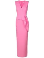 Safiyaa London Slim Waist Detail Dress - Pink