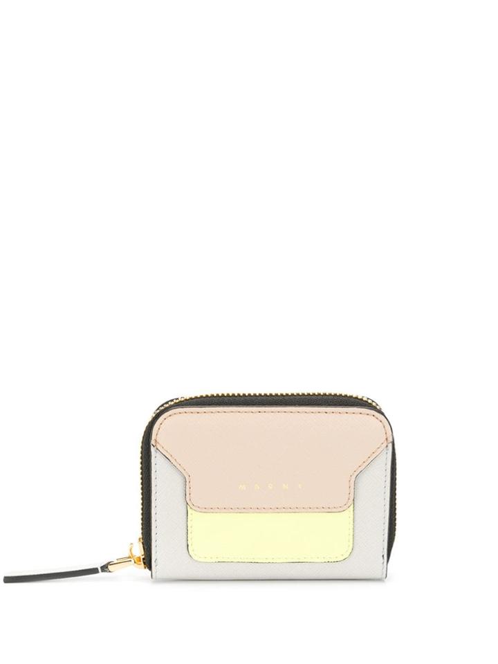 Marni Compact Zip Around Wallet - Black